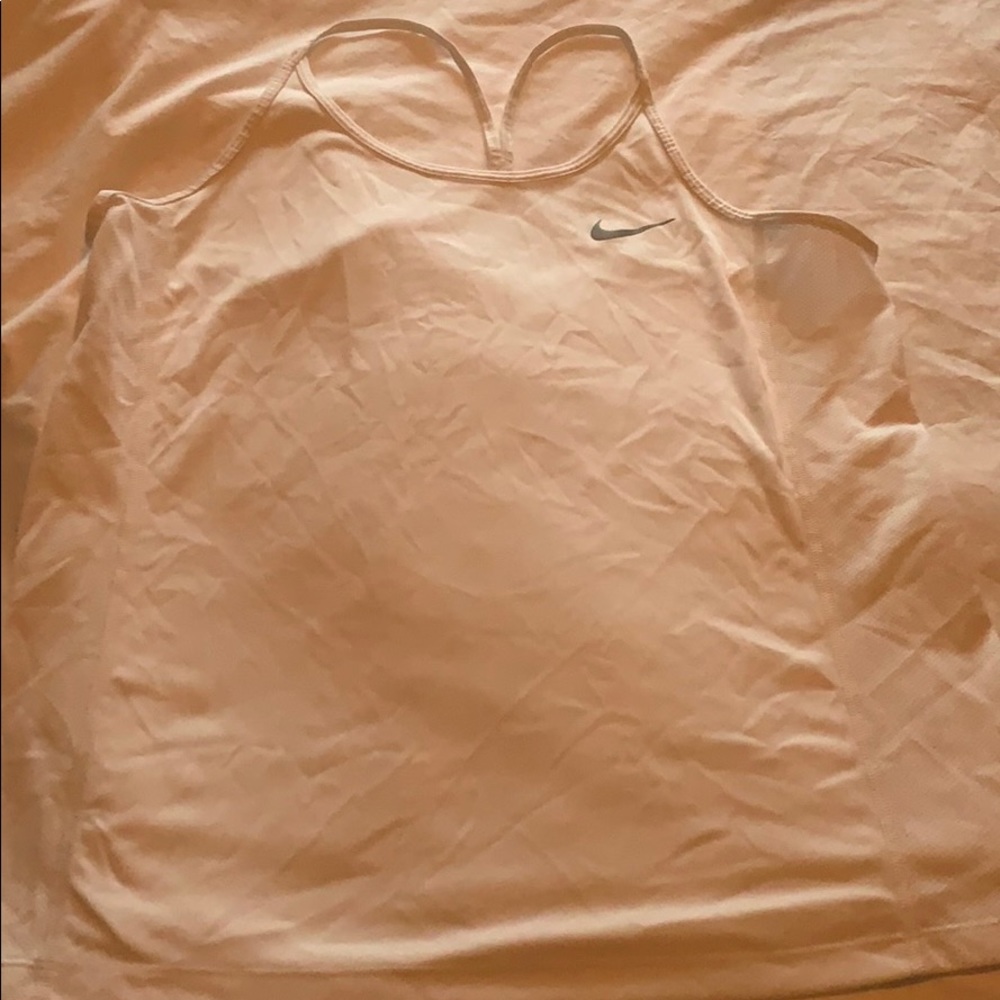 NWOT White Nike Mesh Workout shirt. Size Large